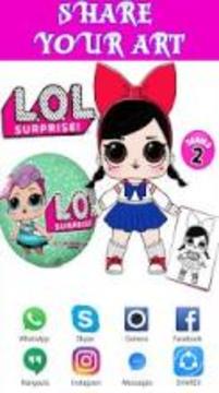 coloring Surprise dolls for LoL Princesses游戏截图1