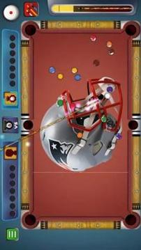 Billiards New England Patriots theme游戏截图2