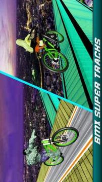 Impossible SuperHeroes Bmx Racing 2018游戏截图3