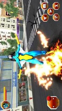 Grand Flying Spider Girl 3D Rescue Game游戏截图4