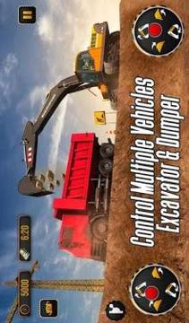 City Heavy Excavator: Construction Crane Pro 2018游戏截图5