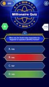 Millionaire Quiz HD 2018 FREE游戏截图2