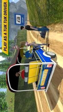 Offroad Tuk Tuk Driving Simulator Free游戏截图1