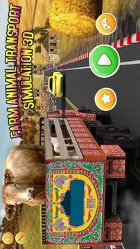 Farm Animal Transporter Truck Game: Offroad Drive游戏截图2