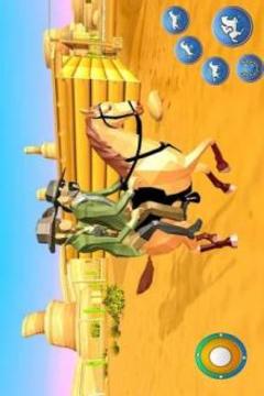 Horse Taxi: Fantasy Western Passenger Transport游戏截图2