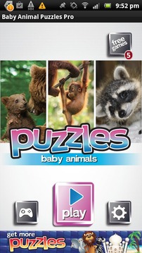 Baby Animal Puzzles Free Game游戏截图2