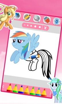 my pony coloring little rainbow fans游戏截图2