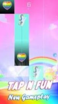 Kawaii Rainbow Piano Tiles - Cute Unicorn游戏截图2