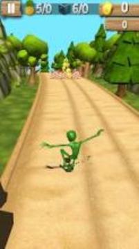 Jungle Run Alien Popoy游戏截图2