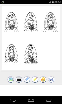 新娘着色页游戏截图2