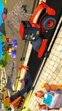 City Road Construction: Crane And Truck Games 2018游戏截图5