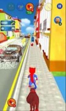 Super Hero Cat Run游戏截图4