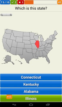 Geography of the USA Quiz游戏截图5