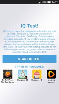 Mensa IQ Test游戏截图1