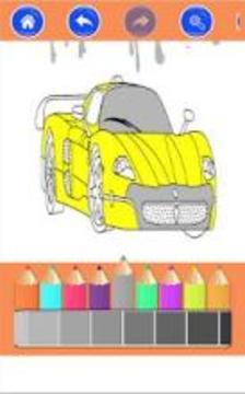 Italian Cars Coloring Book For Kids游戏截图1