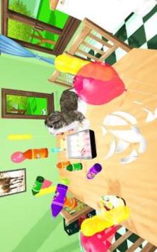 Kitten Cat Craft Simulator :Cute cat in Kids Room游戏截图2