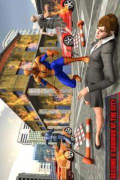 Flying Spider Hero City Rescue Survival Mission游戏截图3