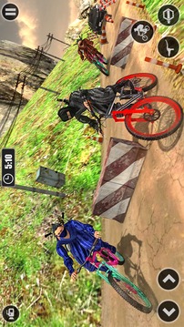 Superhero Ninja BMX Bicycle racing hill climb游戏截图4