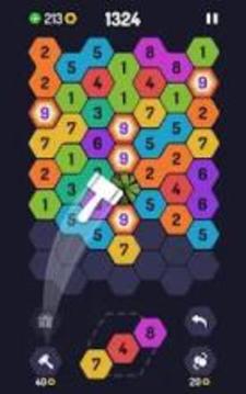 UP 9 - Hexa Puzzle! Merge Numbers to get 9游戏截图3