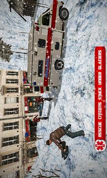 Ambulance Driver Simulator 3D Winter Snow Rescue游戏截图1