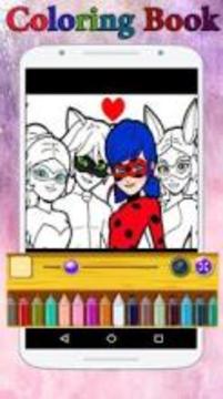 Livre De Coloriage LadyBug Et CatNoir (Miraculous)游戏截图5