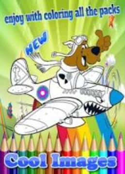 Coloring Book For Scooby And Dog Pages游戏截图3