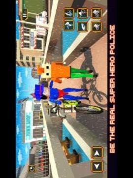 Blocky Cops Police Bicycle游戏截图2