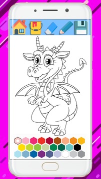 Dragon Coloring Book - Coloring Dragon 2018游戏截图4