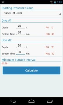 SCUBA Diving Planner游戏截图3