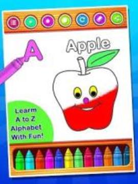 A to Z Coloring book & Alphabets For Kids游戏截图3