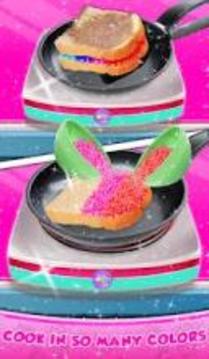 Rainbow Grilled Cheese Sandwich Maker! DIY cooking游戏截图2