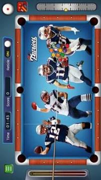 Billiards New England Patriots theme游戏截图4