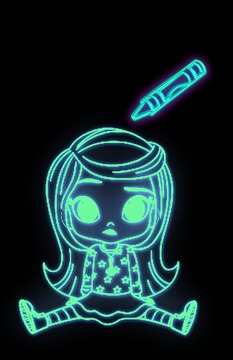 Glow Princess Cartoon girl游戏截图2