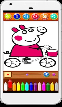 Coloringbook: Pipa peg Fans游戏截图1