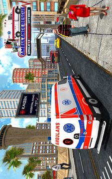 Ambulance Rescue Simulator – Emergency City Drive游戏截图4