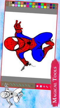 Superheros Coloring Book for kids游戏截图4