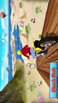 Beach Jumping Motocross 3D Traffic Racer游戏截图2