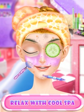 Pink Princess Makeover: Fashion Doll Salon Game游戏截图2