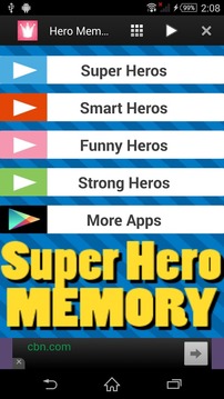 Super Hero Memory Game游戏截图4