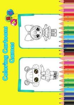 Coloring Book Full of Surprise and Dolls -LOL游戏截图3