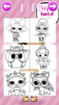 coloring surprise dolls for lol girls游戏截图4