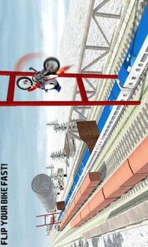Tricky Bike Train Stunts Trail游戏截图2