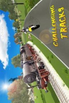 Train vs Super Nitro Bike Racing Challenge游戏截图5