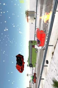 snow sled car crash游戏截图4