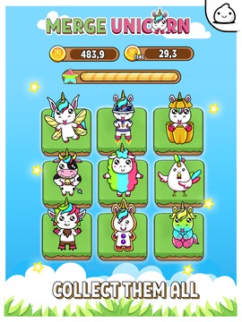 Merge Unicorn - Cute Idle & Clicker Game游戏截图1