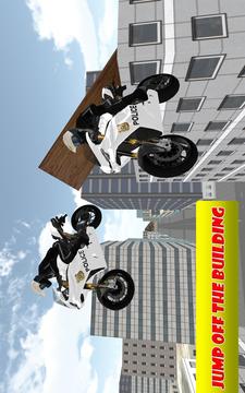 Police Auto Motor Bike - Crazy City Thrill Riding游戏截图3