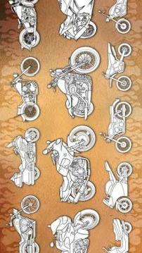 Motorcycles Coloring Pages游戏截图5