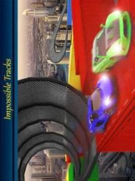 Real Extreme Impossible Track 3d Car Stunt Racing游戏截图3