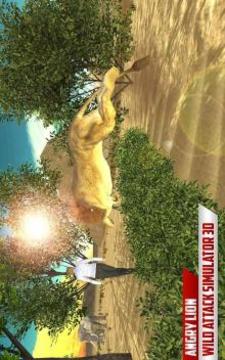 Angry Lion Village Attack - Wild Lion Simulator 3D游戏截图4