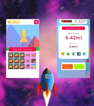 Doodle Rocket FLY游戏截图4